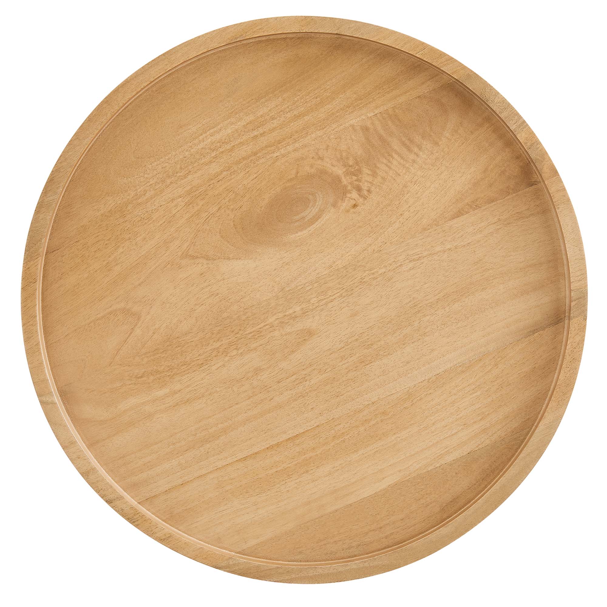 Chiro Round Wood Side Table - Natural
