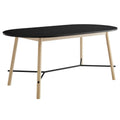 Infuse 71" Wood Grain Dining Table - Black Oak