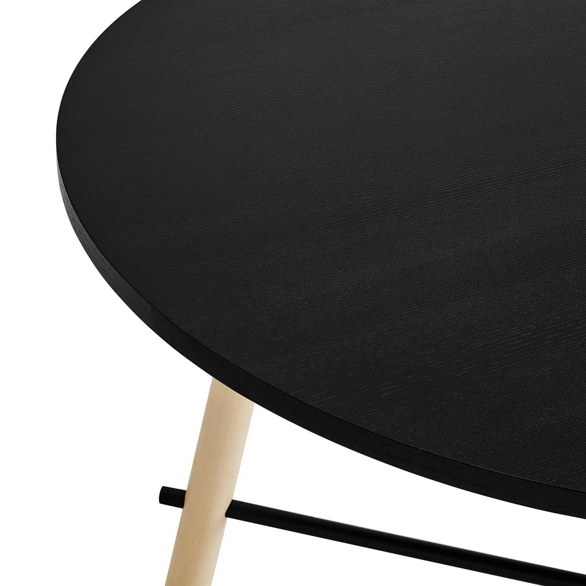 Infuse 71" Wood Grain Dining Table - Black Oak