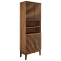 Render Tall Bathroom Storage Cabinet - Walnut