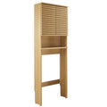 Render Over the Toilet Bathroom Storage Cabinet - Oak