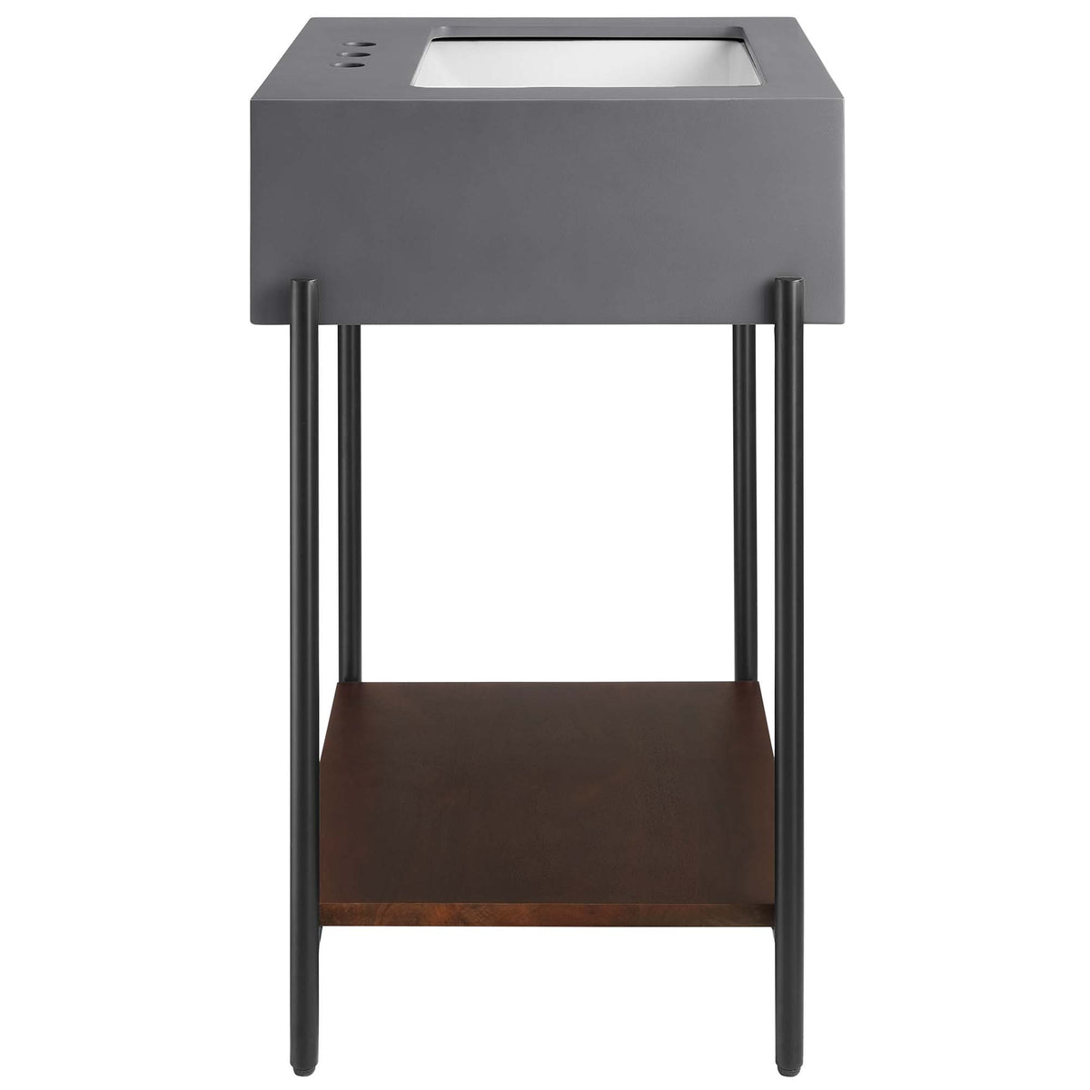 Etch 24" Bathroom Vanity with Sink - Black White