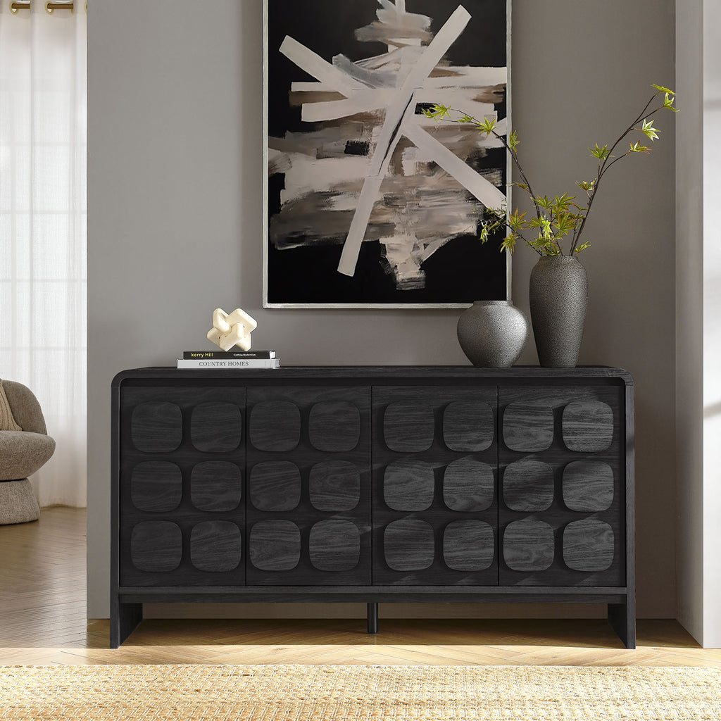 Toscana 61" Sideboard - Black