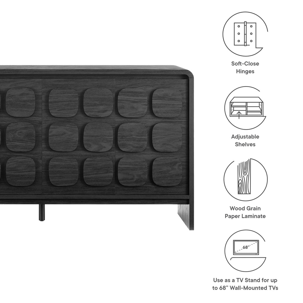 Toscana 61" Sideboard - Black