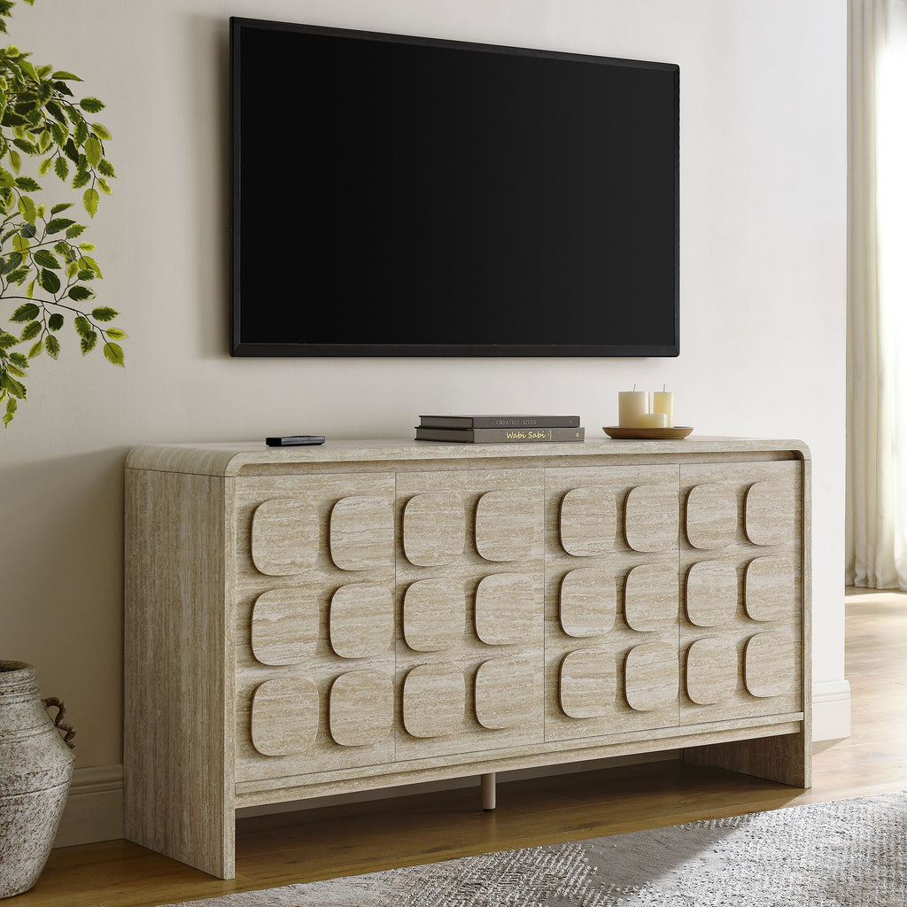 Toscana 61" Sideboard - Travertine