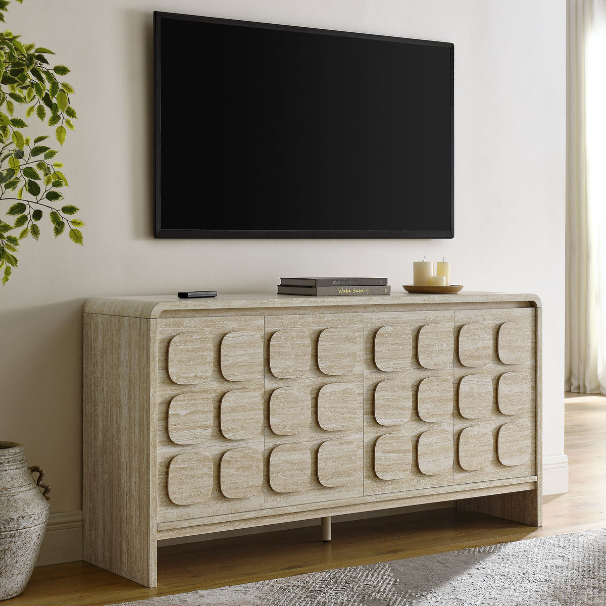 Toscana 61" Sideboard - Travertine