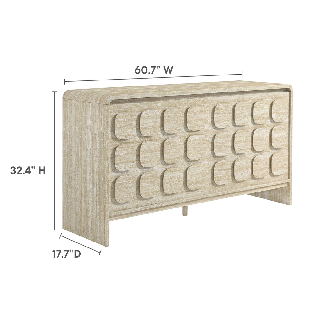 Toscana 61" Sideboard - Travertine