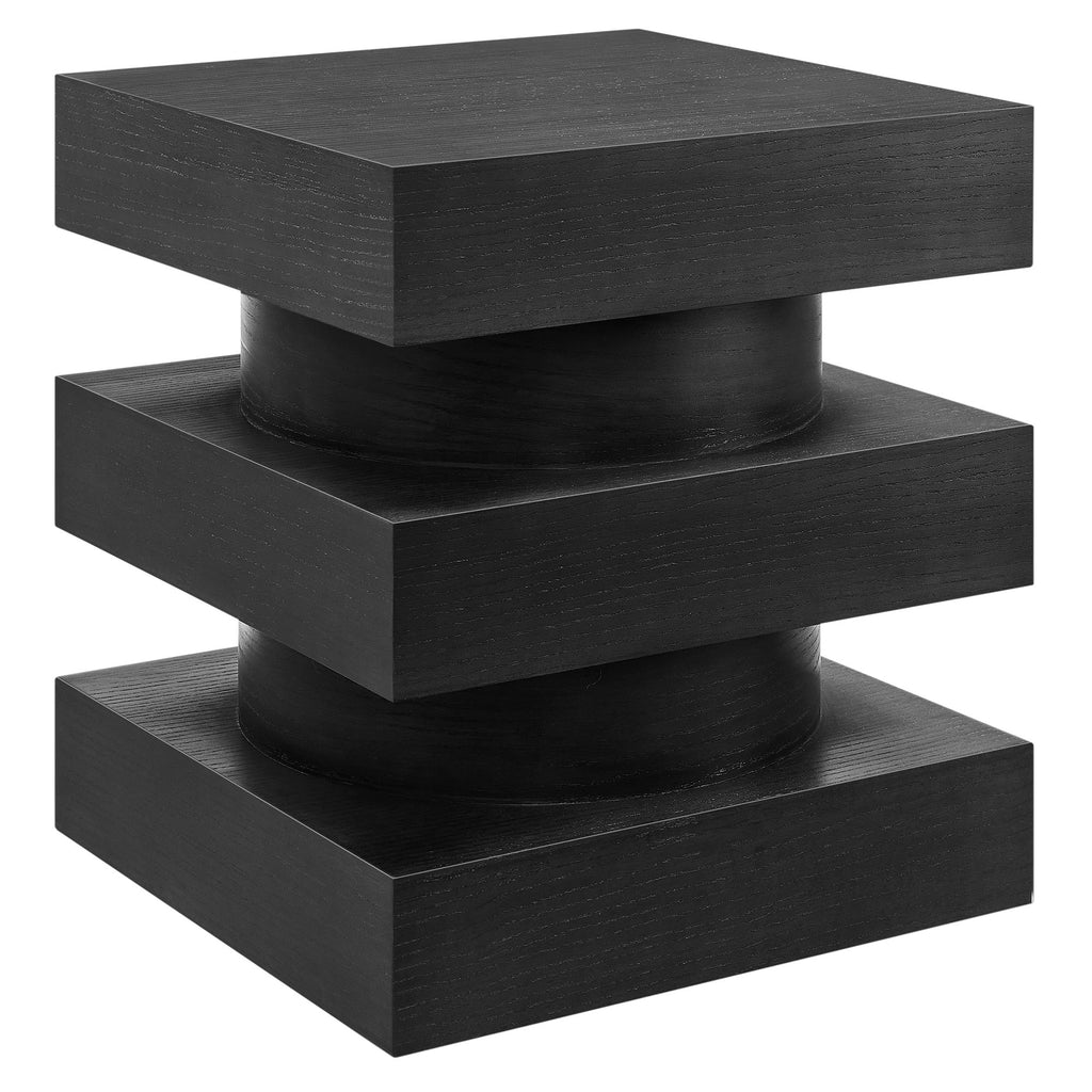 Perpetuate Totem End Table - Black