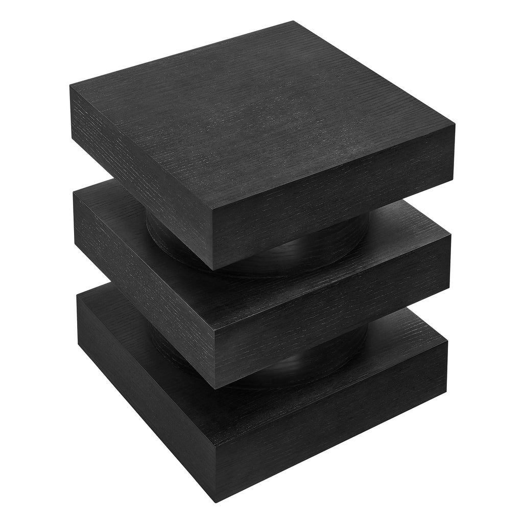Perpetuate Totem End Table - Black