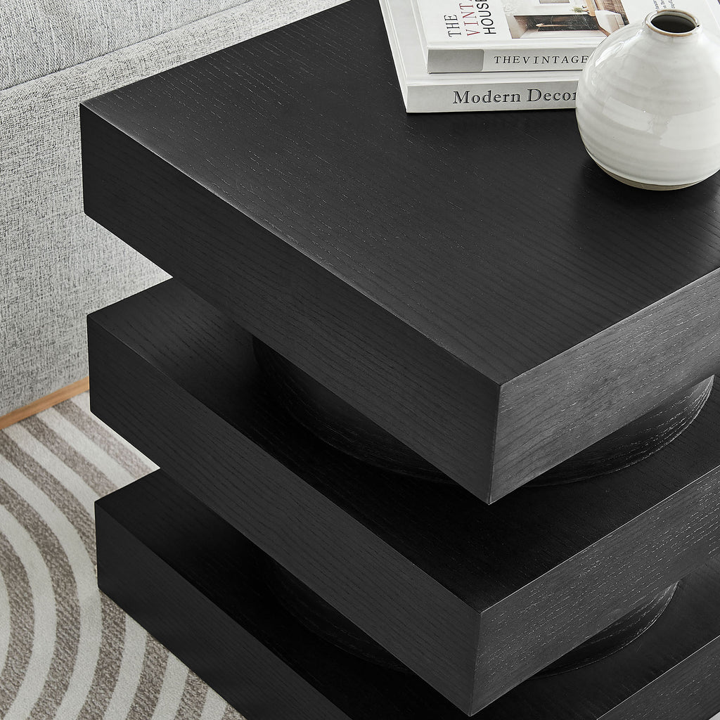Perpetuate Totem End Table - Black