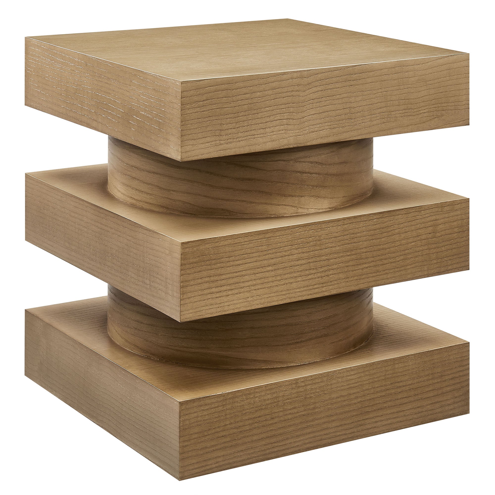 Perpetuate Totem End Table - Caramel Ash