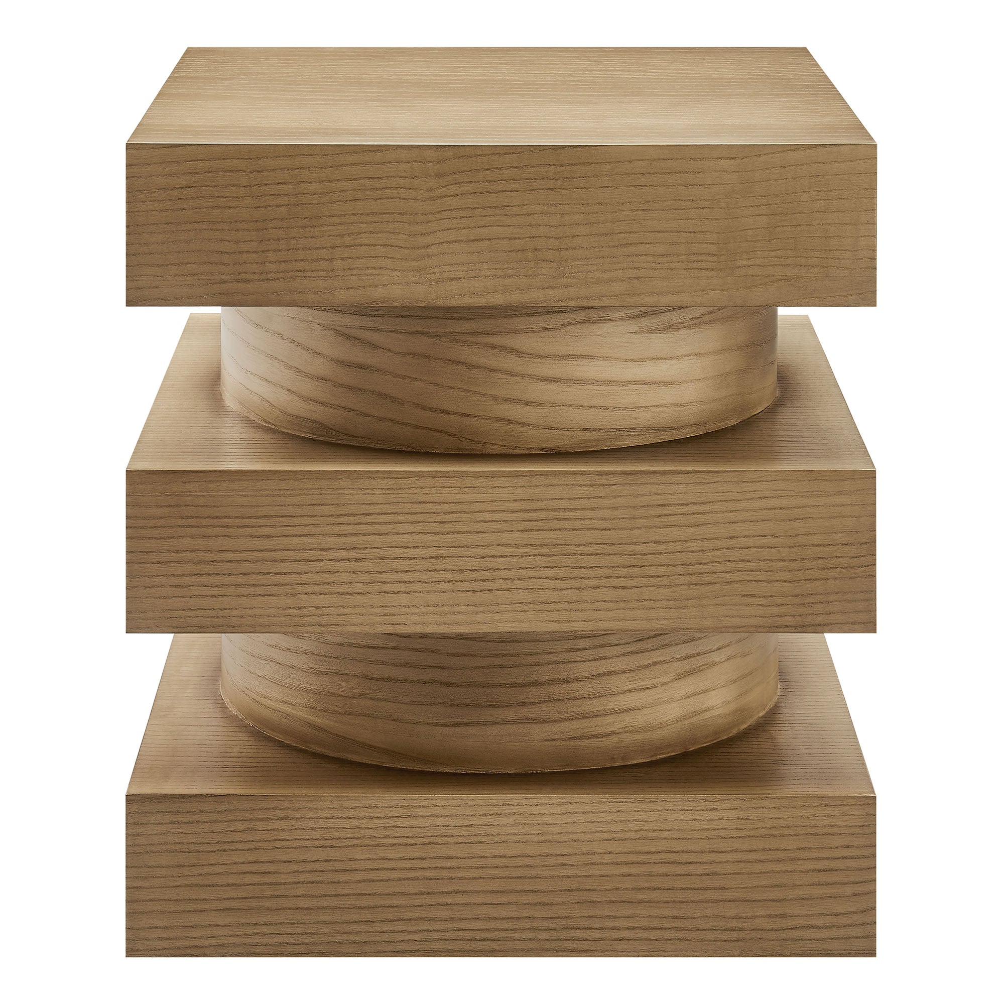 Perpetuate Totem End Table - Caramel Ash