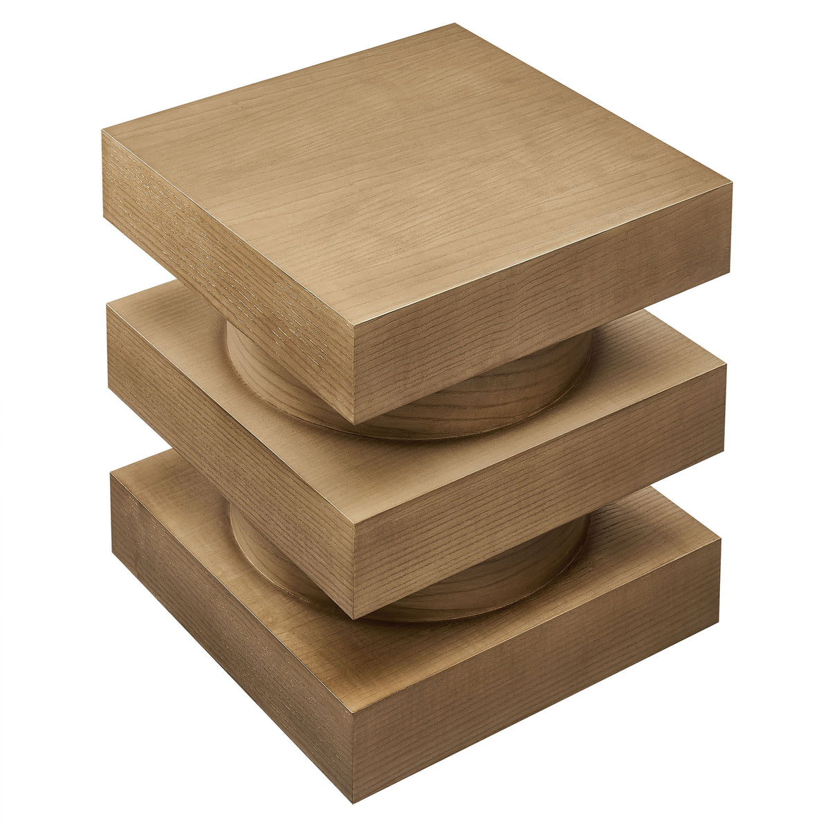 Perpetuate Totem End Table - Caramel Ash