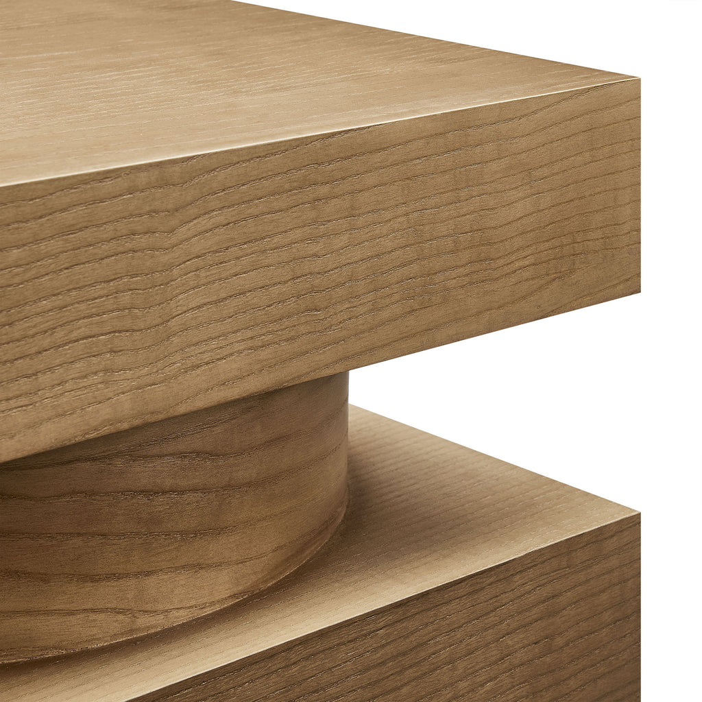 Perpetuate Totem End Table - Caramel Ash