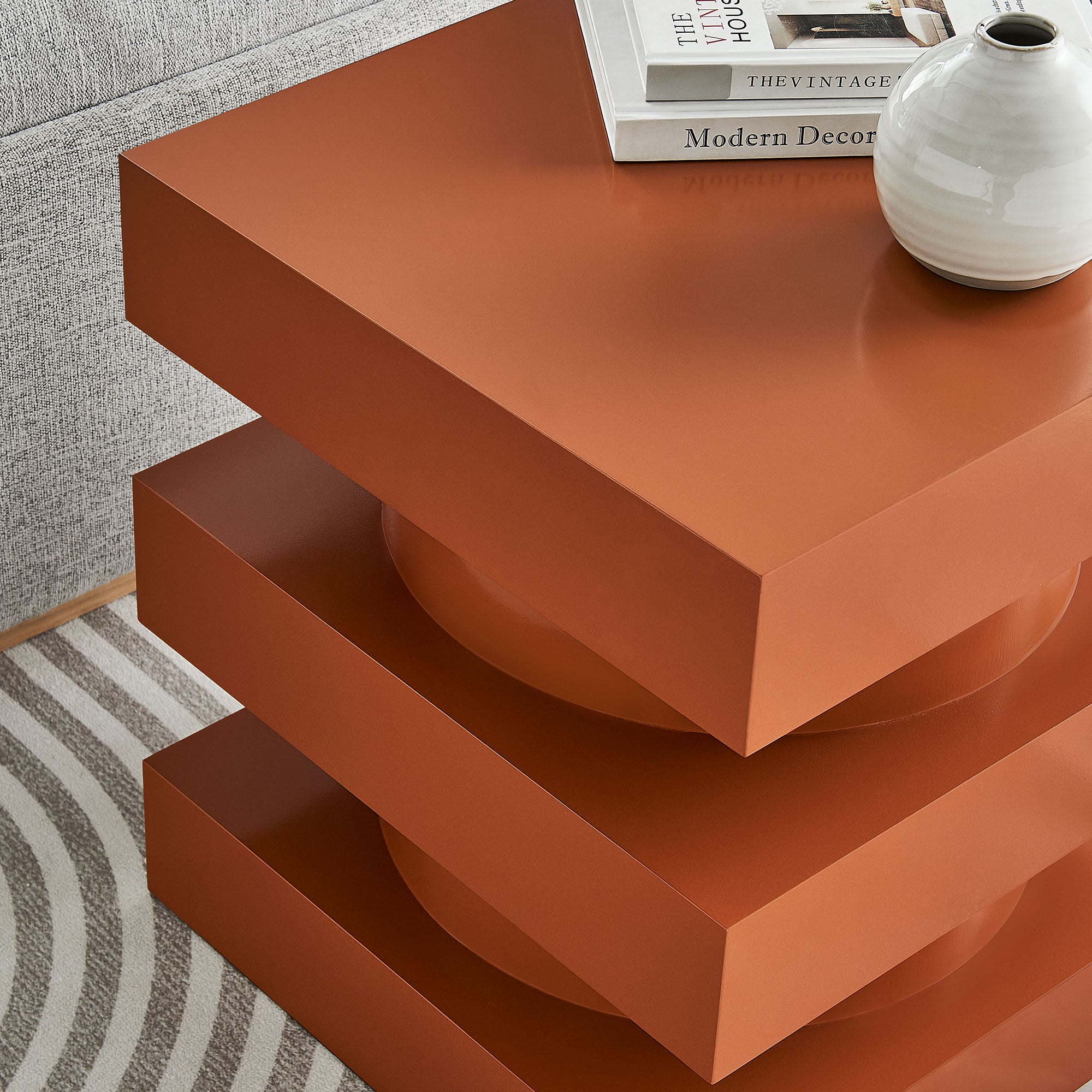 Perpetuate Totem End Table - Cayenne