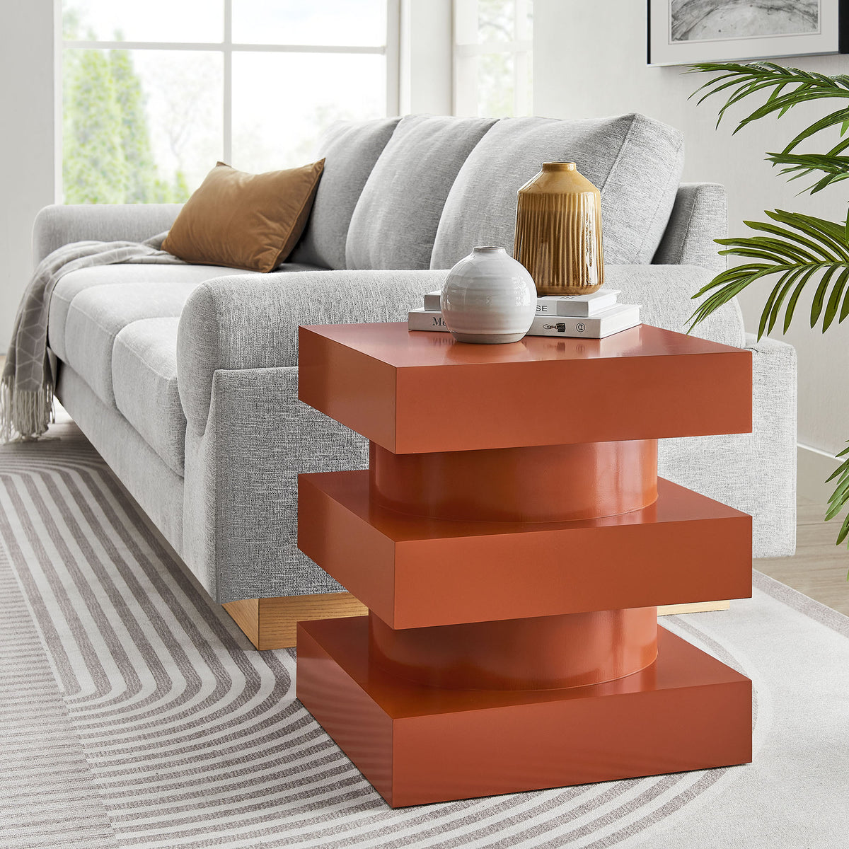 Perpetuate Totem End Table - Cayenne