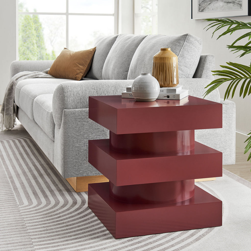 Perpetuate Totem End Table - Spiced Apple