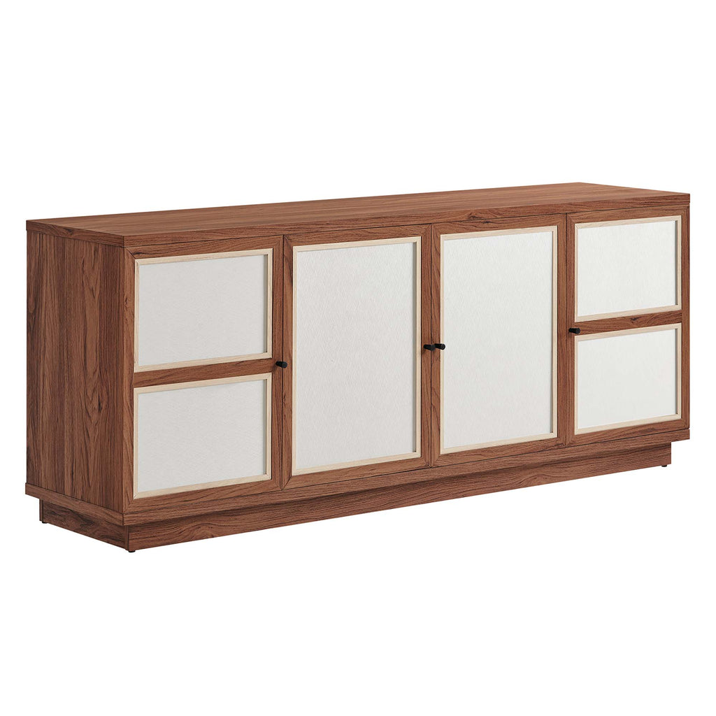 Capri 63" Wood Grain TV Console - Walnut