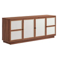 Capri 63" Wood Grain TV Console - Walnut