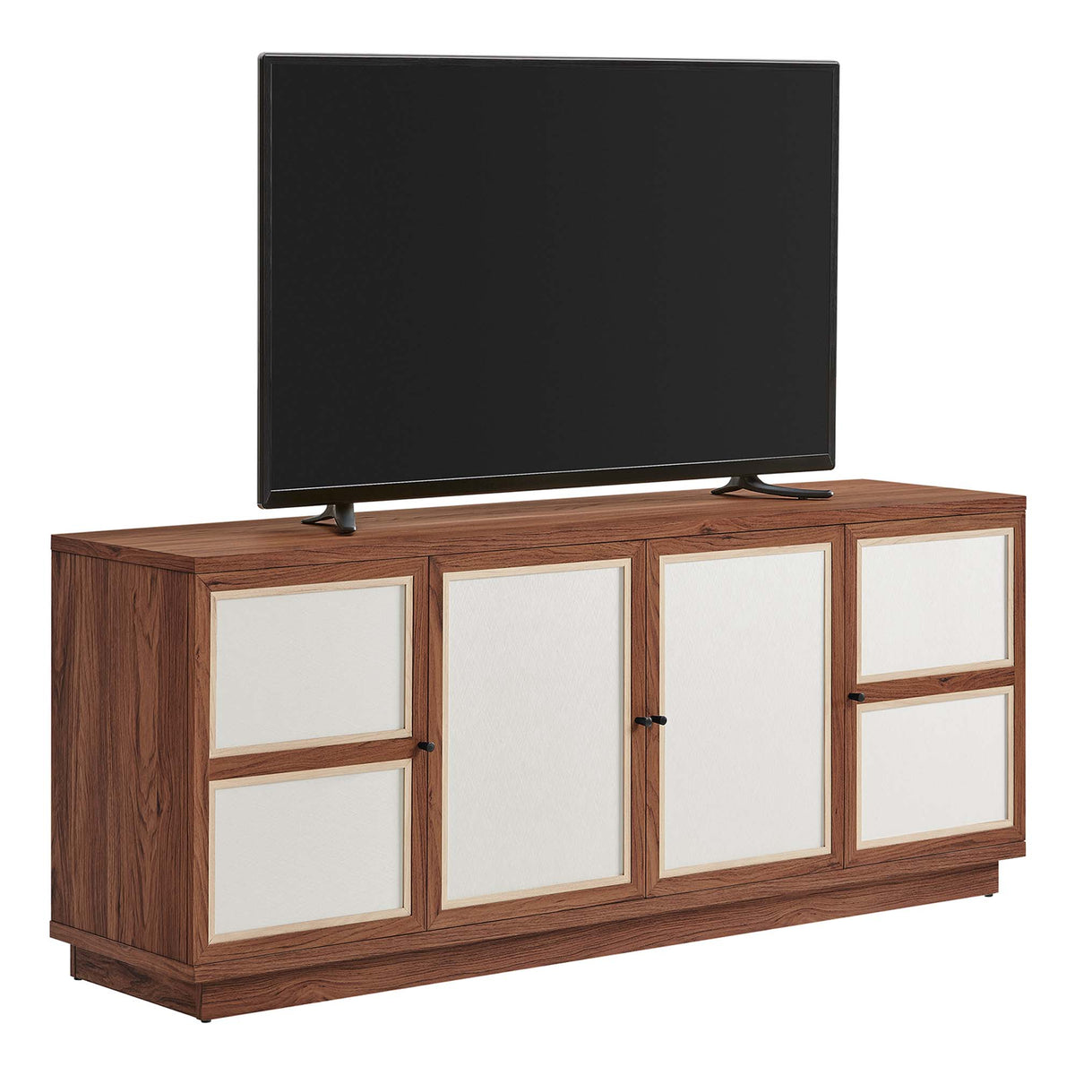 Capri 63" Wood Grain TV Console - Walnut