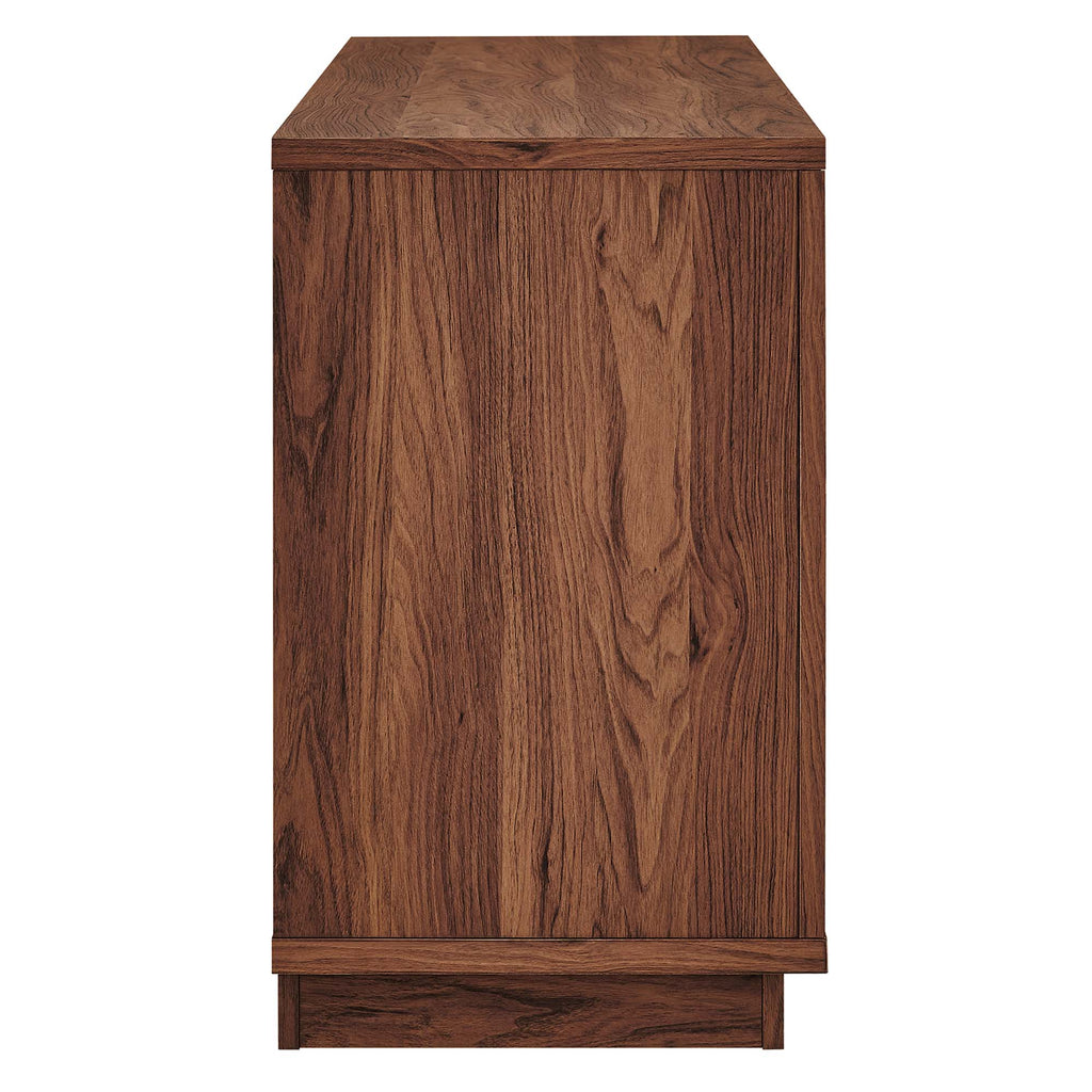Capri 63" Wood Grain TV Console - Walnut