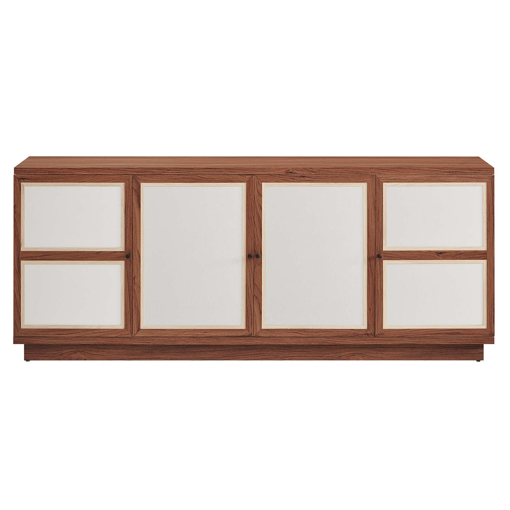 Capri 63" Wood Grain TV Console - Walnut