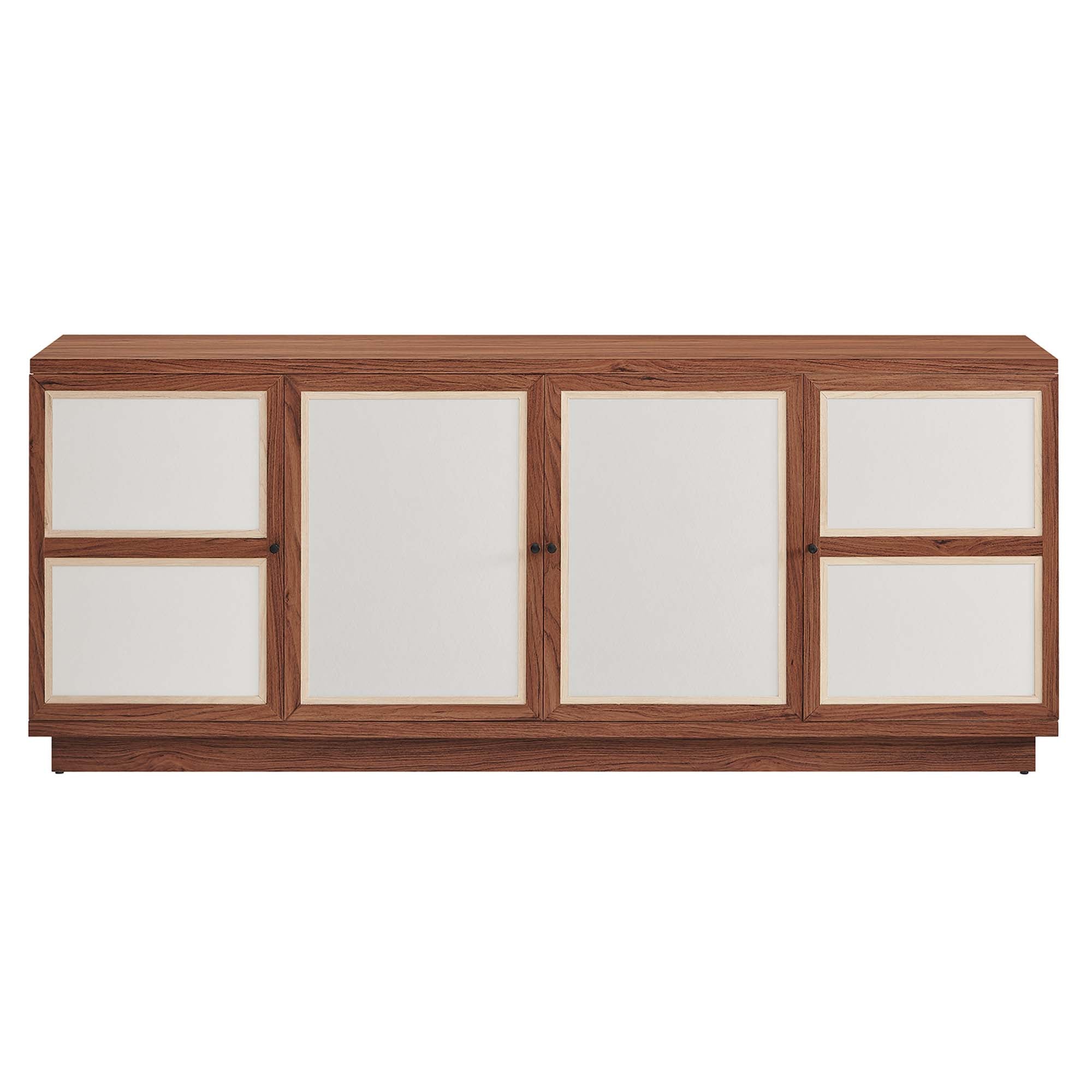 Capri 63" Wood Grain TV Console - Walnut