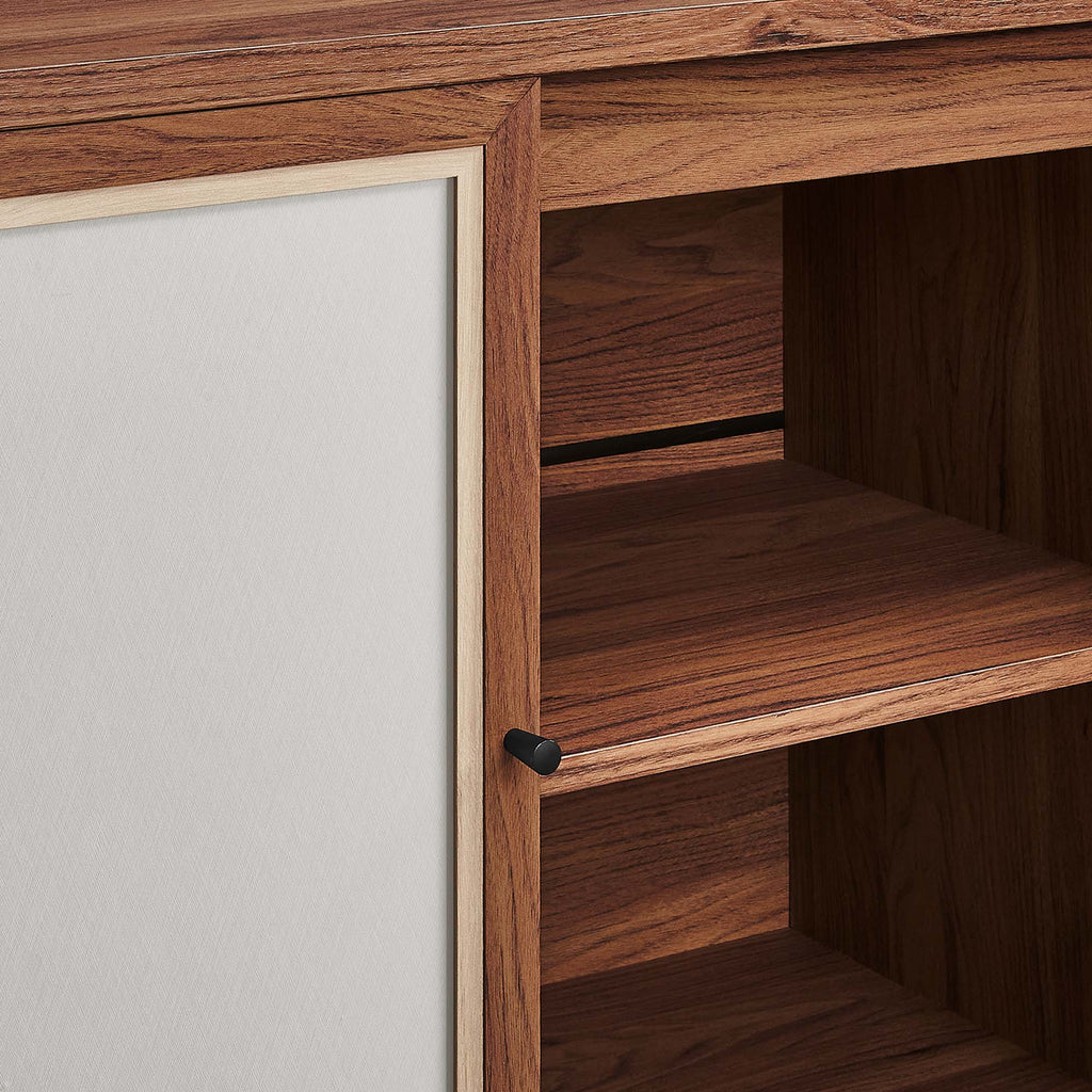 Capri 63" Wood Grain TV Console - Walnut