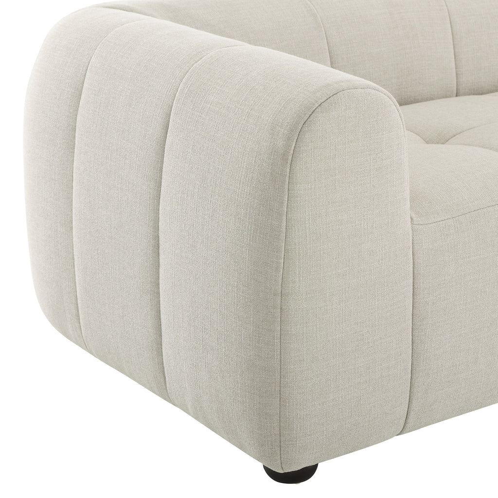 Liana Upholstered Fabric Sofa - Linen