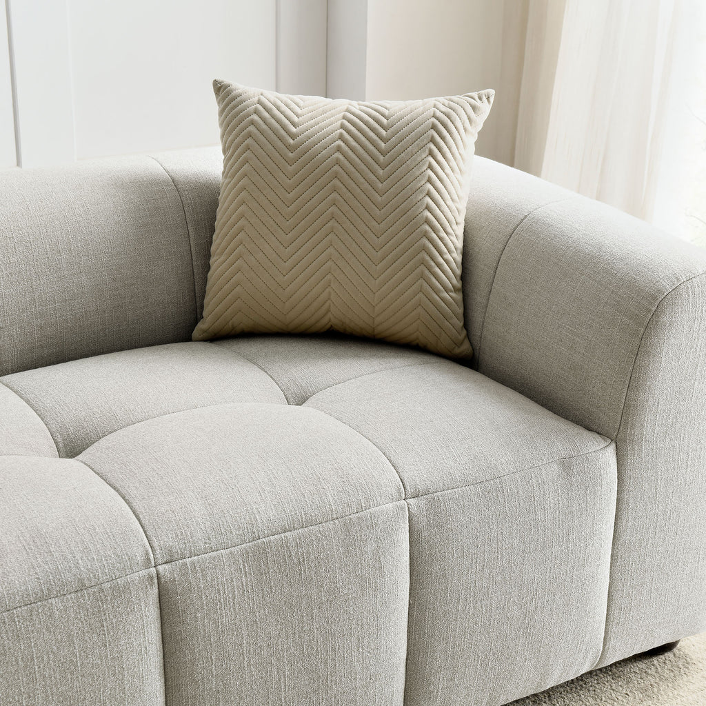 Liana Upholstered Fabric Sofa - Linen