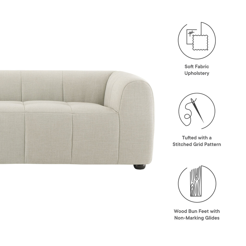 Liana Upholstered Fabric Sofa - Linen