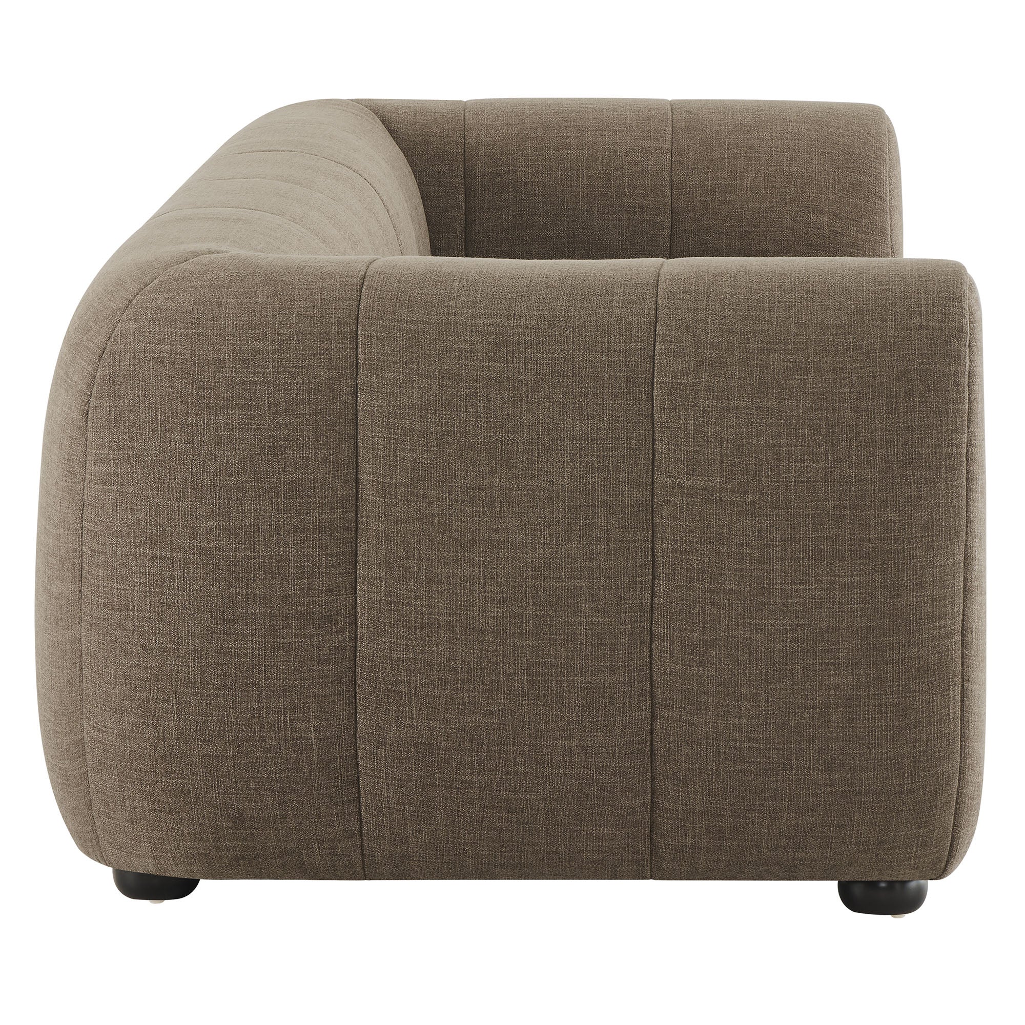 Liana Upholstered Fabric Sofa - Mocha