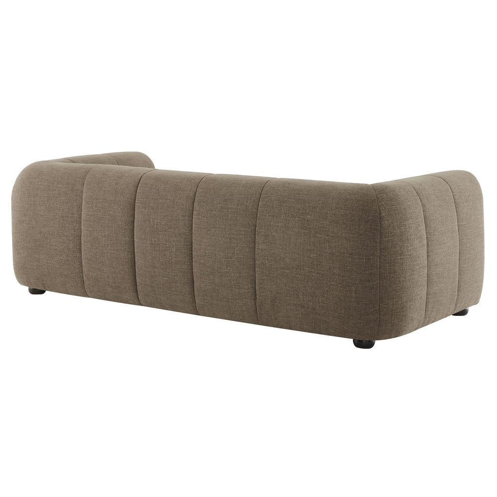 Liana Upholstered Fabric Sofa - Mocha