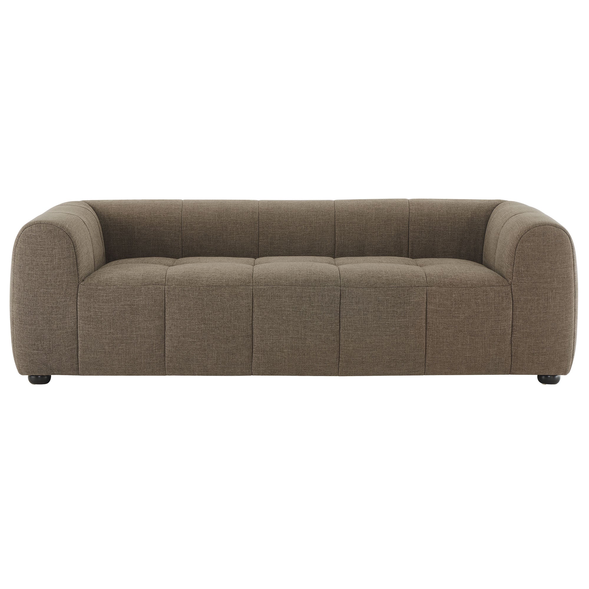 Liana Upholstered Fabric Sofa - Mocha