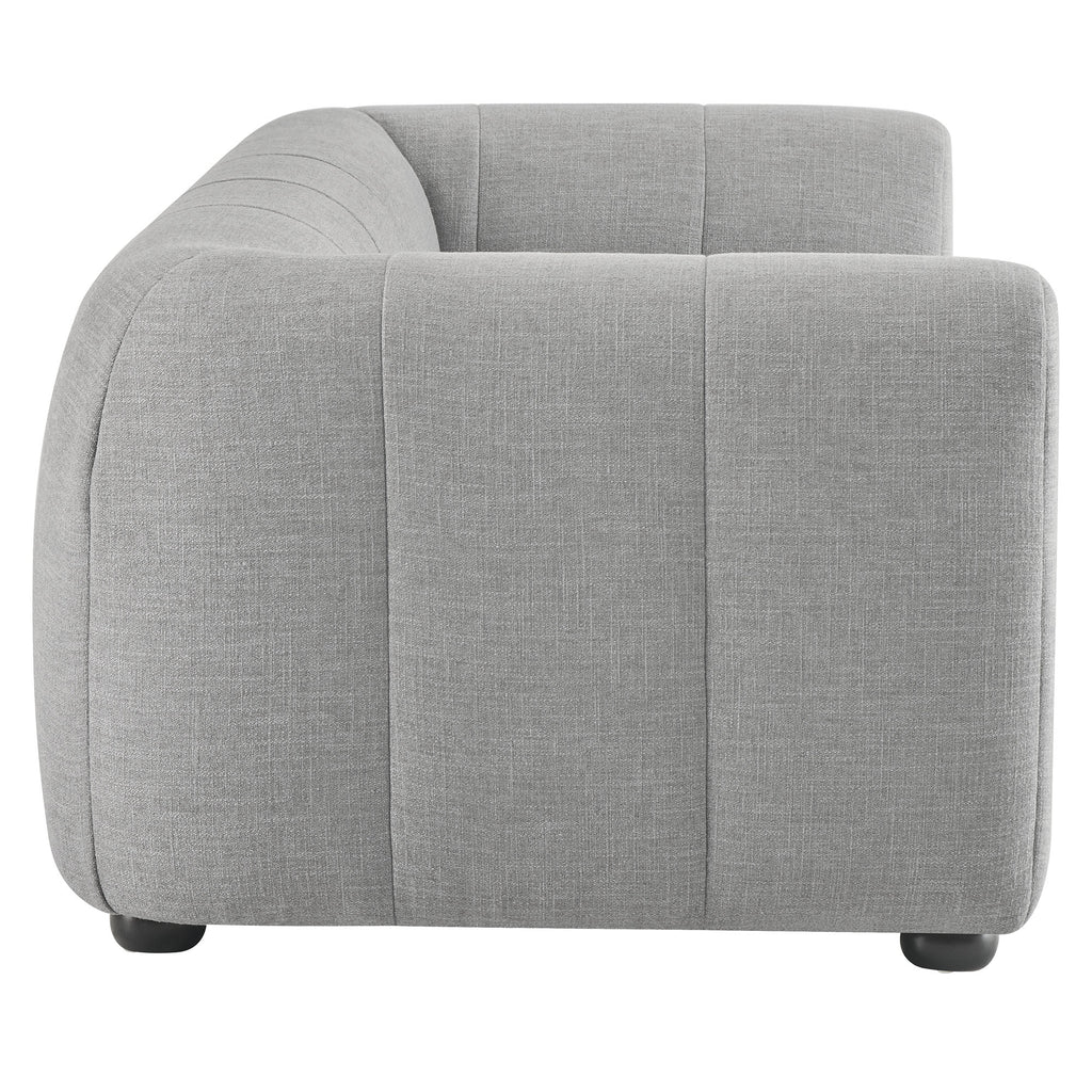Liana Upholstered Fabric Sofa - Pewter
