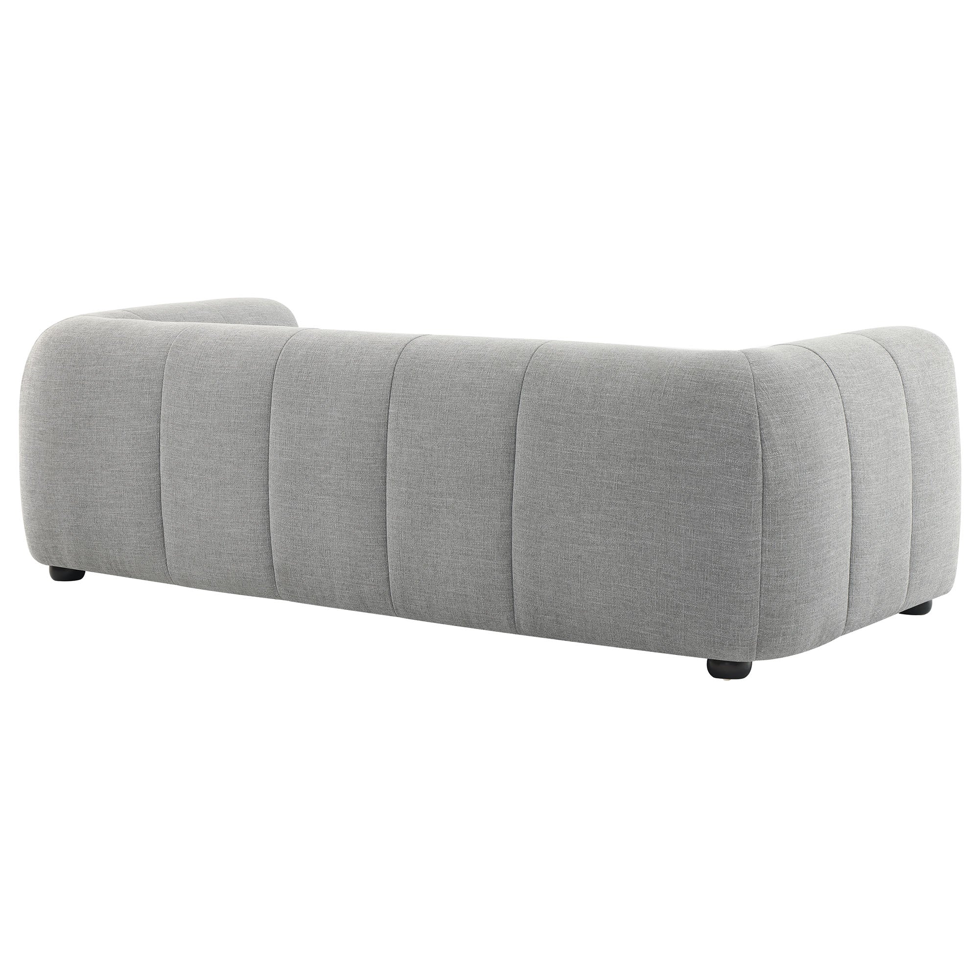 Liana Upholstered Fabric Sofa - Pewter