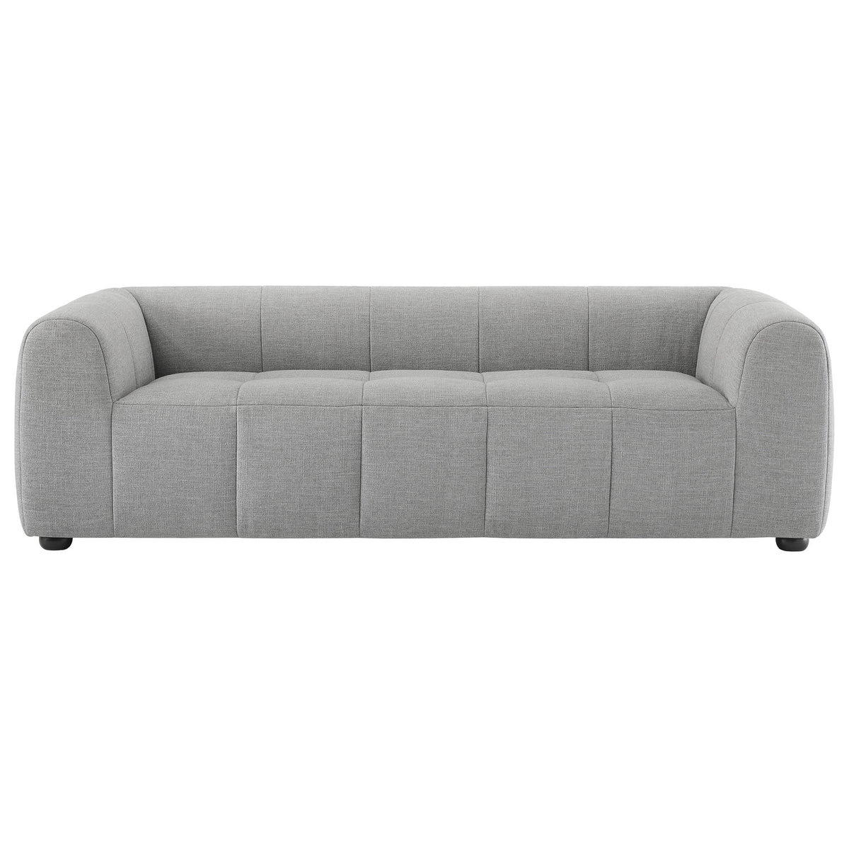 Liana Upholstered Fabric Sofa - Pewter