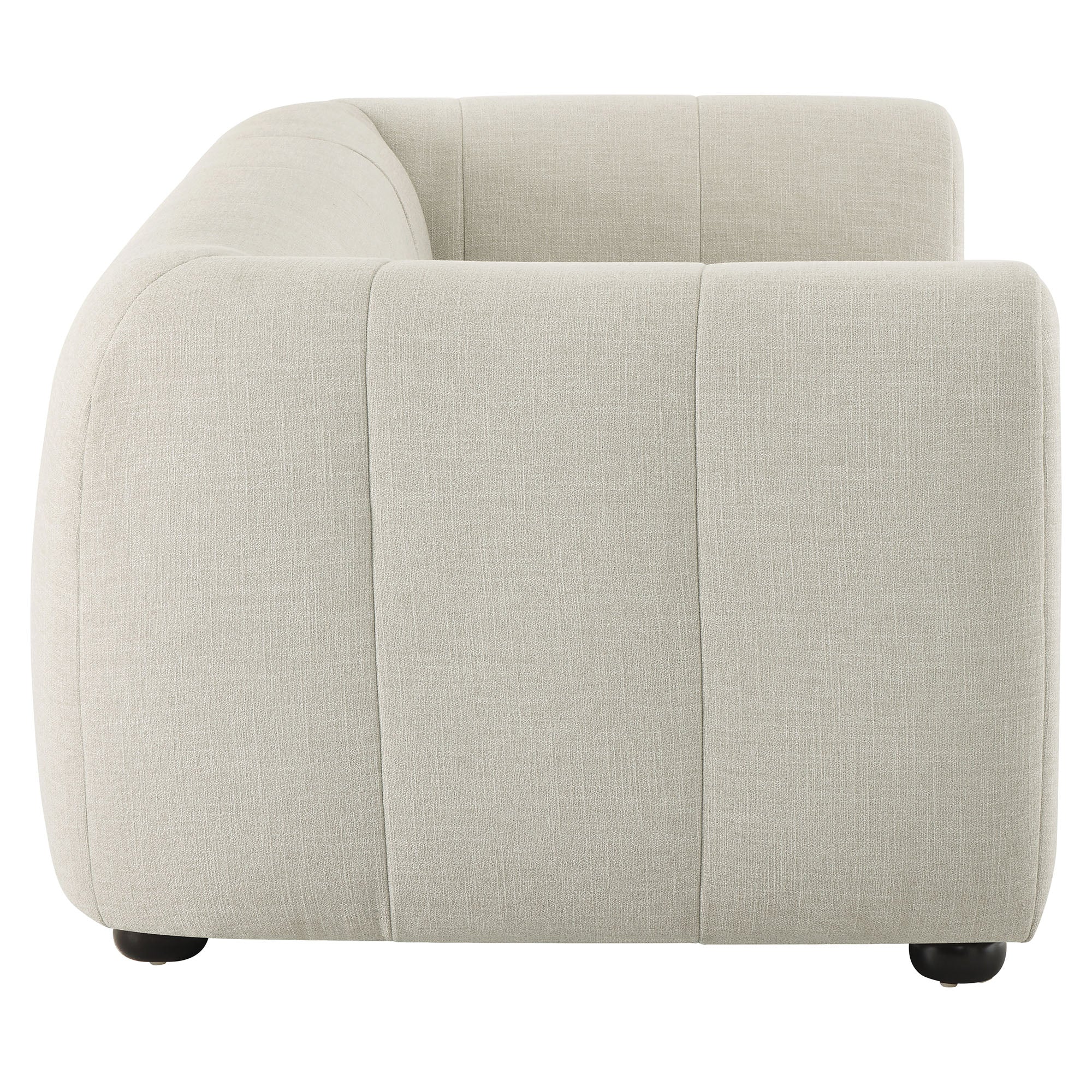 Liana Upholstered Fabric Loveseat - Linen