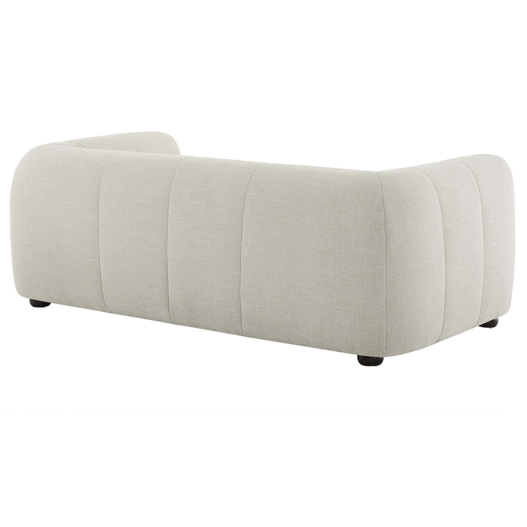 Liana Upholstered Fabric Loveseat - Linen