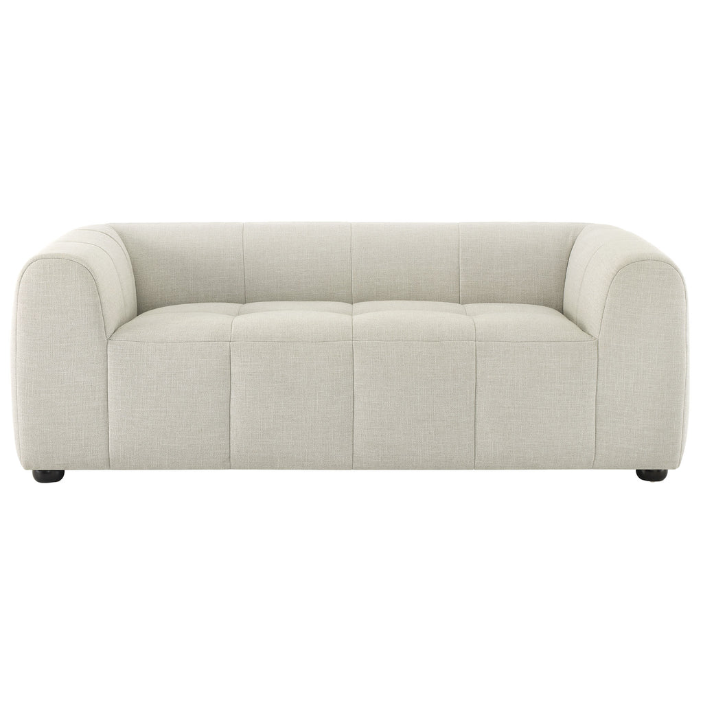 Liana Upholstered Fabric Loveseat - Linen