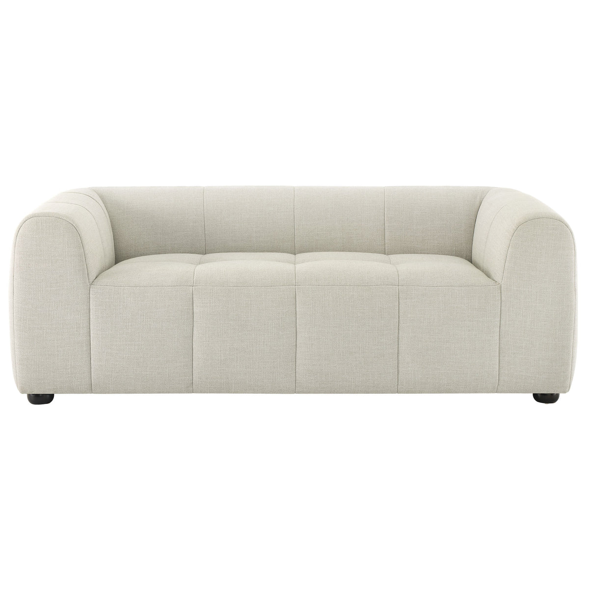 Liana Upholstered Fabric Loveseat - Linen