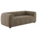 Liana Upholstered Fabric Loveseat - Mocha