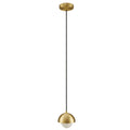 Eclipse Globe Pendant Light - Brass