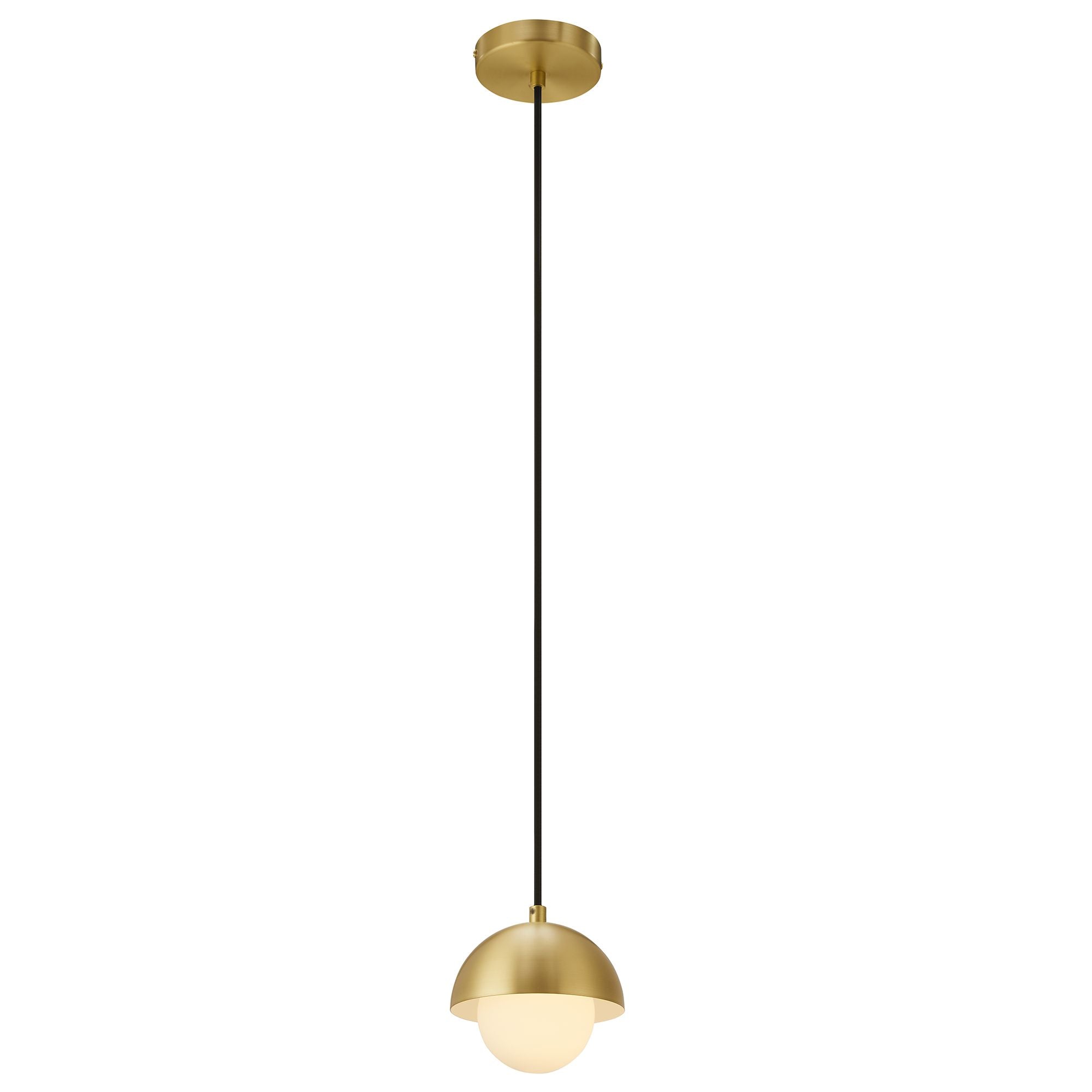 Eclipse Globe Pendant Light - Brass