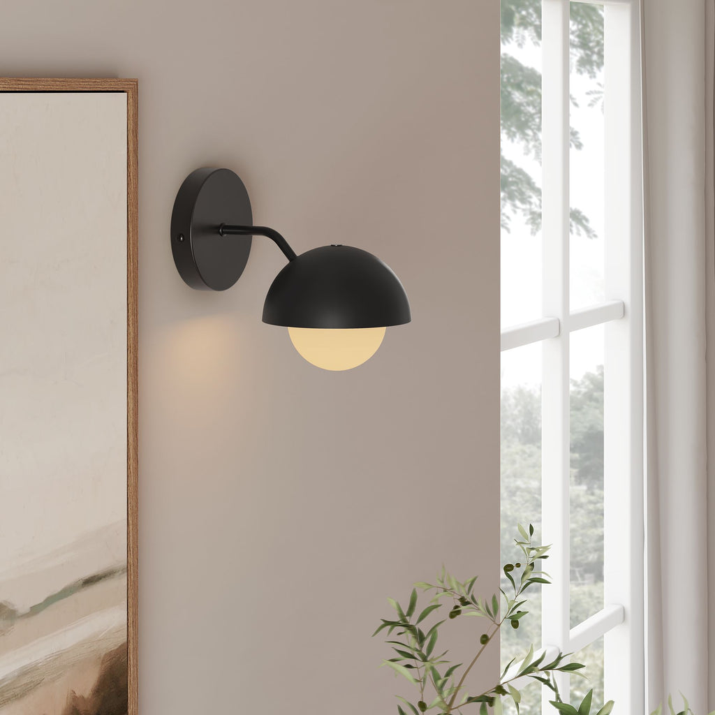 Eclipse Globe Wall Sconce - Black