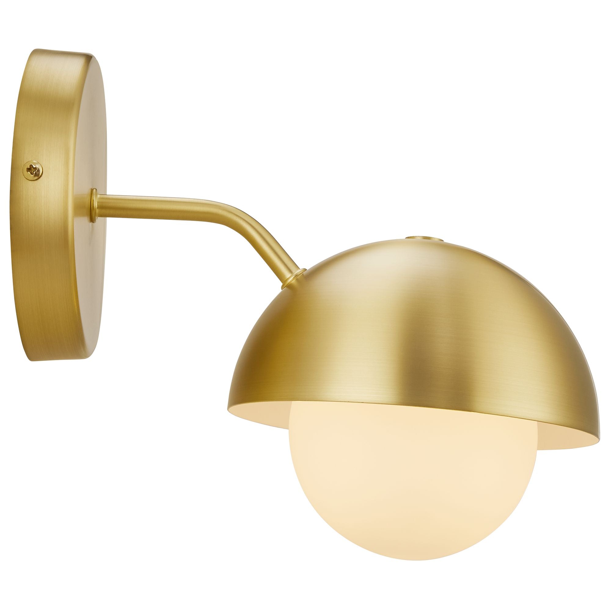 Eclipse Globe Wall Sconce - Brass