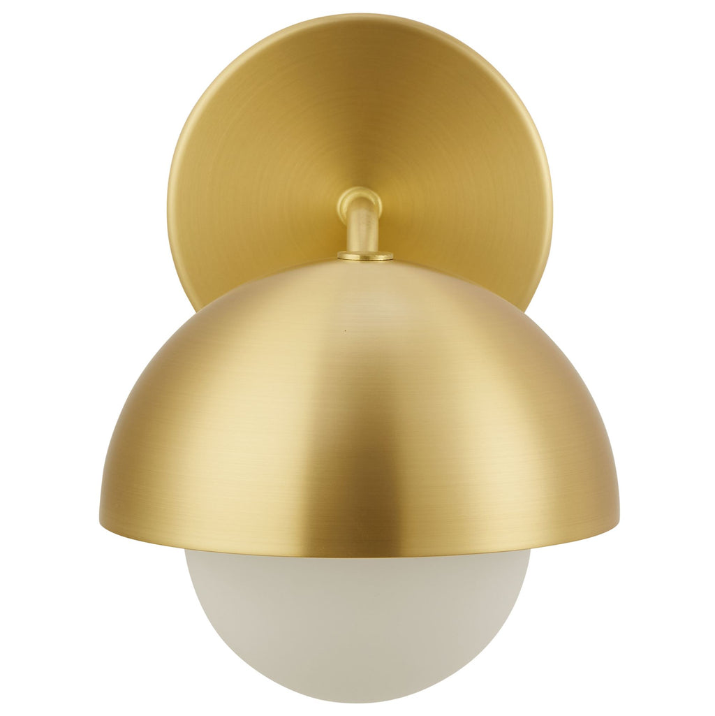 Eclipse Globe Wall Sconce - Brass