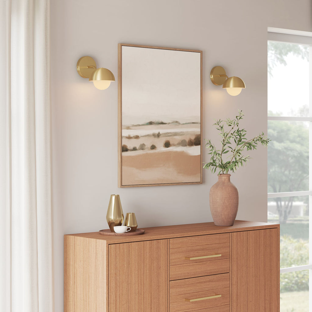 Eclipse Globe Wall Sconce - Brass