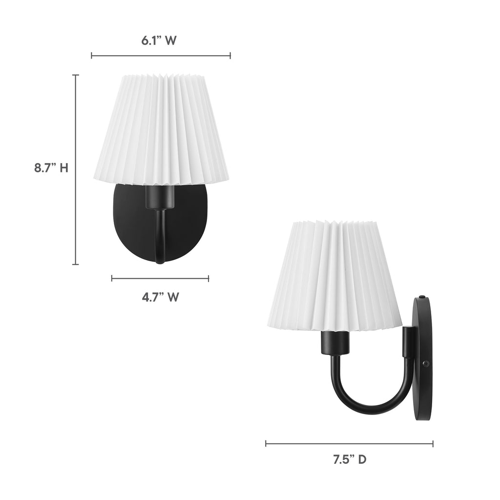 Wave Wall Sconce - Black