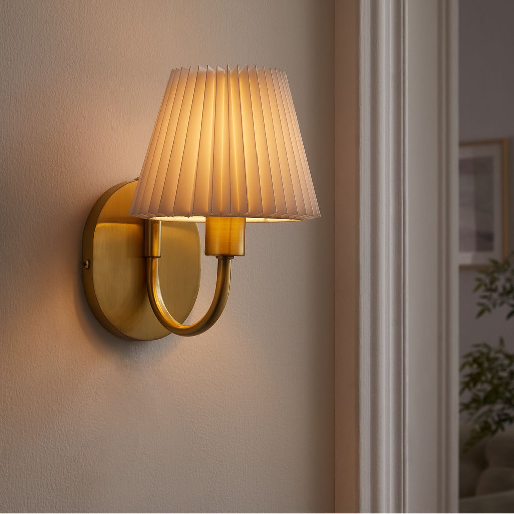 Wave Wall Sconce - Brass